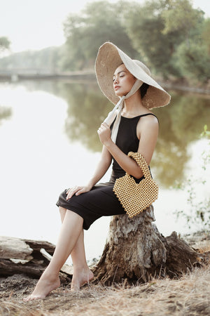 Wood-Beaded Bag