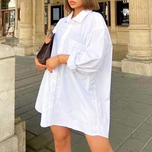 Casual White Button-down Shirt