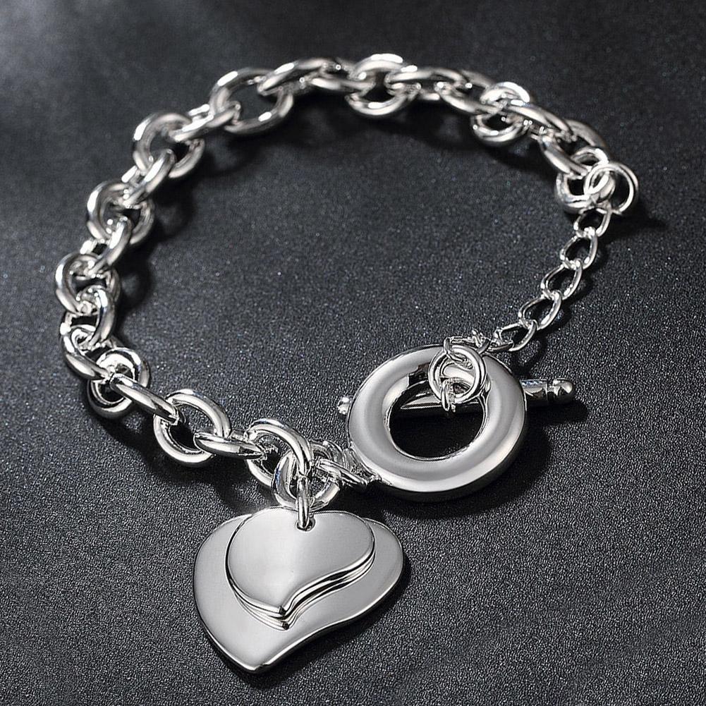 18K White Gold Plated Bracelet