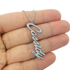 Vertical Personalized Custom Name Pendant