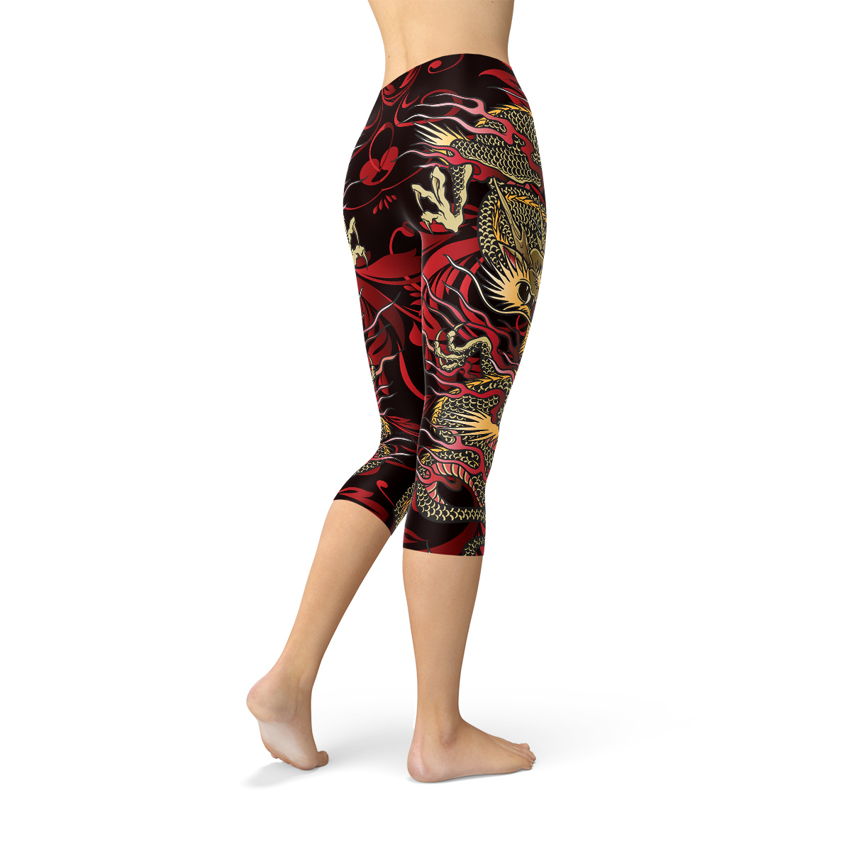 Womens Dragon Capri Leggings