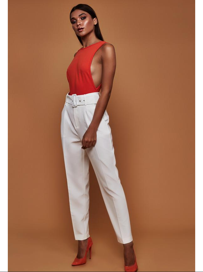 Ladies Casual High Waist Pants